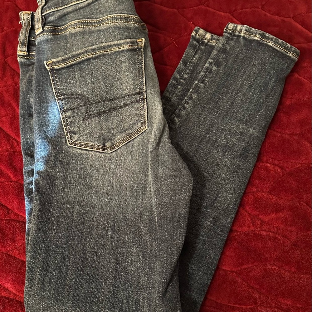 American Eagle Outfitters Dark Blue Skinny Jeans